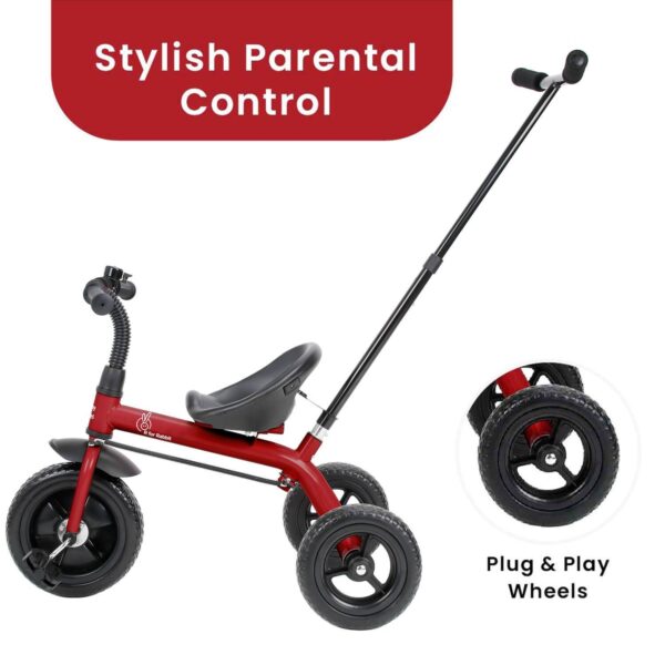 R For Rabbit – Tiny Toes Lite Tricycle (Red) - Image 4
