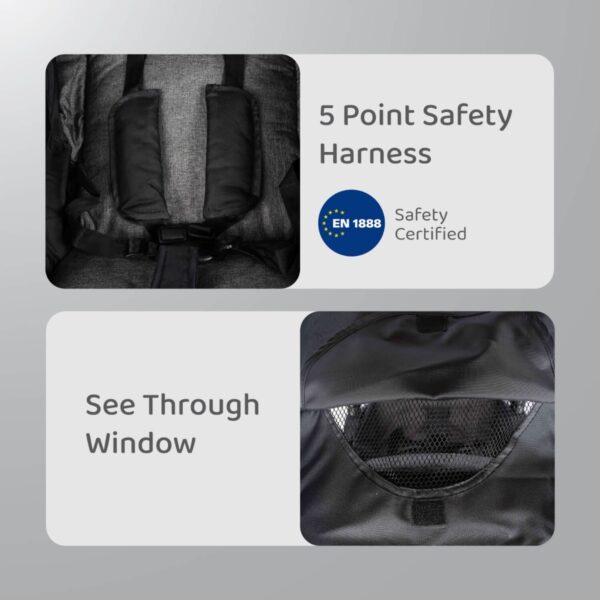 R For Rabbit – Chocolate Ride Stroller (Black) - Image 4