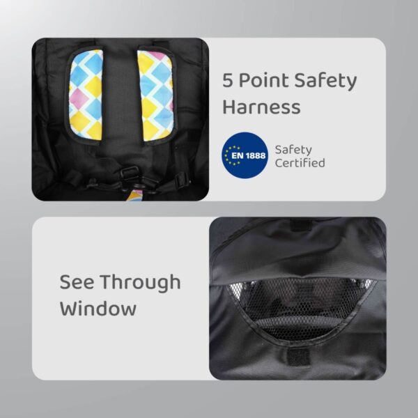 R For Rabbit – Chocolate Ride Stroller (Black Multi) - Image 4