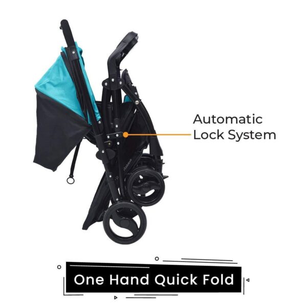 R For Rabbit – Cuppy Cake Grand Stroller (Blue Black) - Image 4