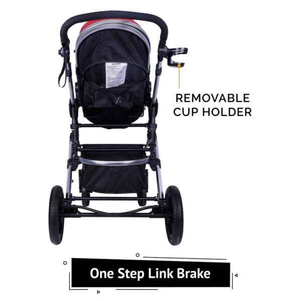 R For Rabbit – Hokey Pokey Lite Stroller  (Red) - Image 4