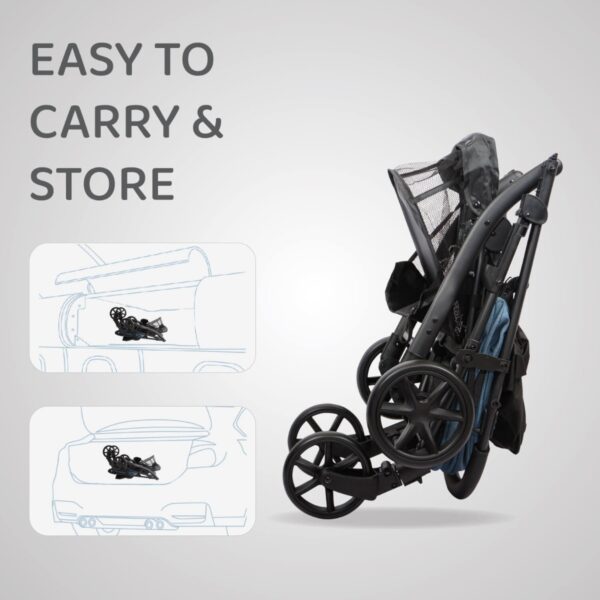 R For Rabbit – Falcon Flight Stroller (Blue Black) - Image 4