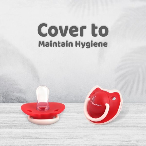 R For Rabbit – Tusky Pacifier Size L (Red) - Image 4