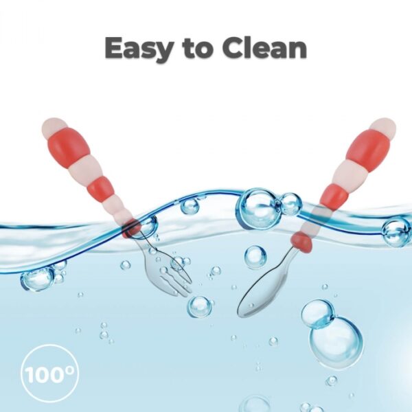 R For Rabbit – Safe Feed Stainless Steel Spoon (Pink) - Image 4