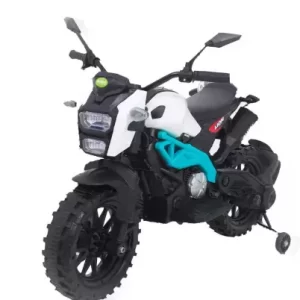 bay bee Adventure Battery Operated Bike for Kids Motor Bike for Kids (White)