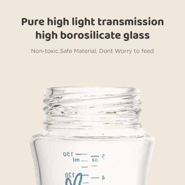 R For Rabbit – Glass Feeding Bottle 250 ml (Sea Green) - Image 5