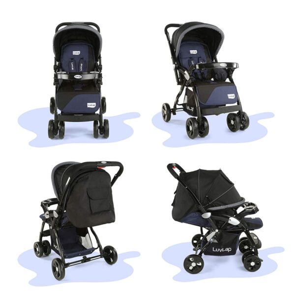Hokey Pokey Lite Stroller  (Navy/Black) - Image 4