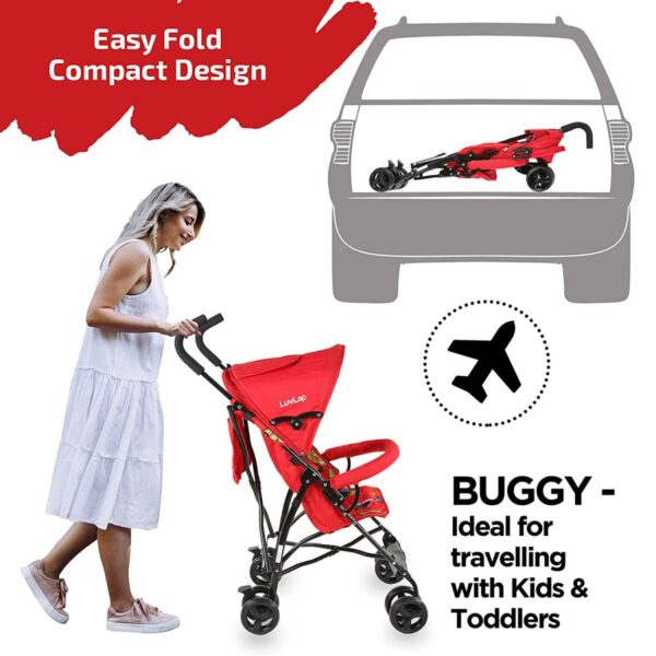 Tutti Frutti Baby Stroller Buggy (RED) - Image 4