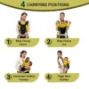 Elegant Baby carrier (Black/Green) - Image 4
