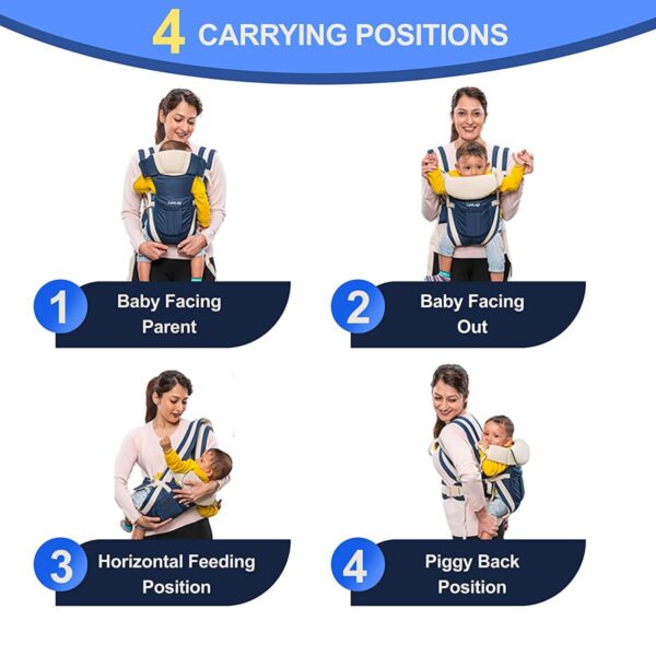 Elegant Baby carrier (Dark Blue) - Image 4