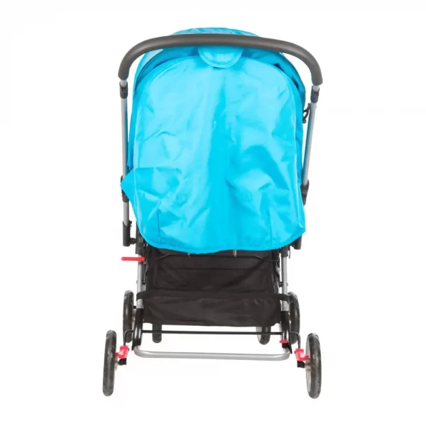 Mee Mee Baby Pram With Rocker And 3 Seating Positions  (blue printed) - Image 4