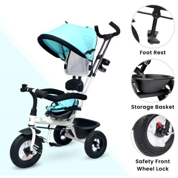 R For Rabbit – Tiny Toes Sportz Tricycle (Green) - Image 5