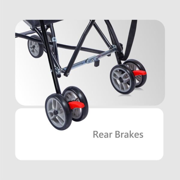 R For Rabbit – Pixie Buggy Stroller (Black Grey) - Image 5