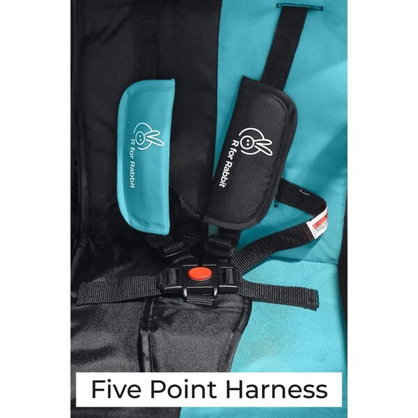 R For Rabbit – Cuppy Cake Grand Stroller (Blue Black) - Image 5