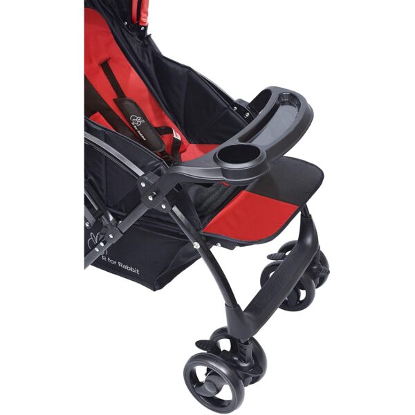 R For Rabbit – Cuppy Cake Grand Stroller (Red Black) - Image 5