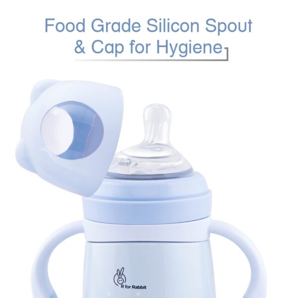 R For Rabbit –  Steebo Giffy SS Feeding Bottle 300 ML (Blue) - Image 5