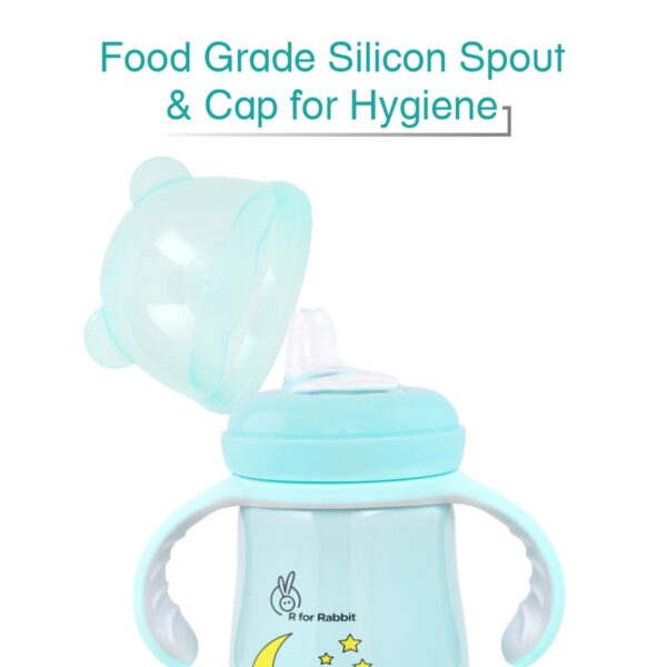 R For Rabbit – Steebo Crecent SS Feeding Bottle 240 ML (Blue) - Image 5