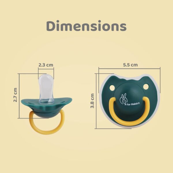 R For Rabbit – Tusky Pacifier Size L (Green) - Image 5