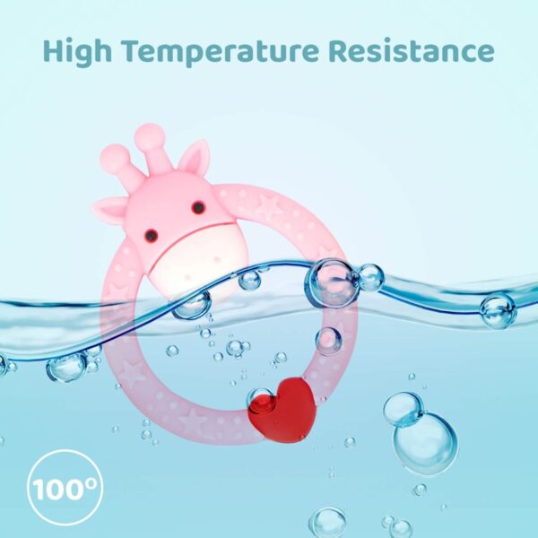 R For Rabbit – Giraffe Teether (Pink) - Image 5