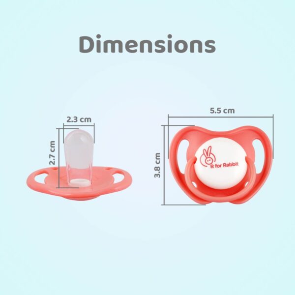 R For Rabbit – Apple Pacifier Size L (Pink) - Image 5