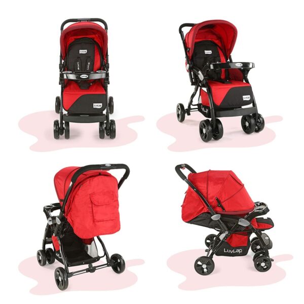 Hokey Pokey Lite Stroller  (Red/Black) - Image 5