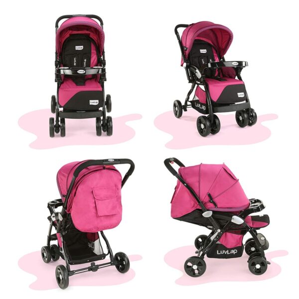 Hokey Pokey Lite Stroller  (Pink/Black) - Image 5