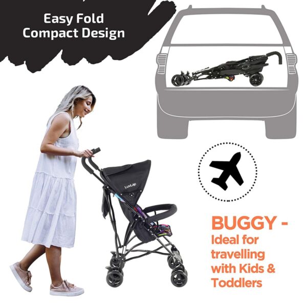 Tutti Frutti Baby Stroller Buggy (Black) - Image 5