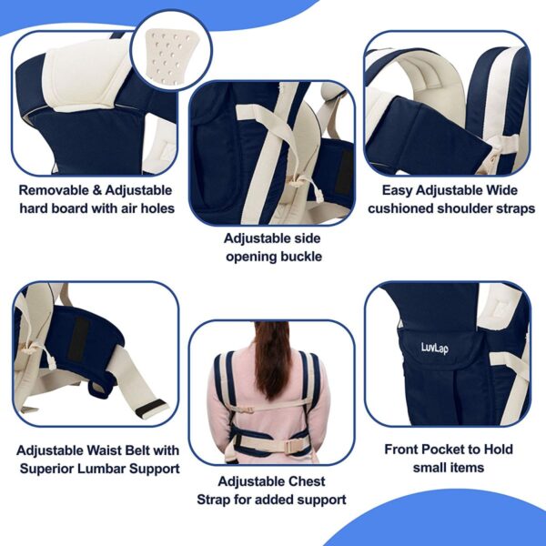 Elegant Baby carrier (Dark Blue) - Image 5