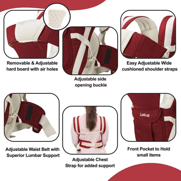 Elegant Baby carrier (Red) - Image 3