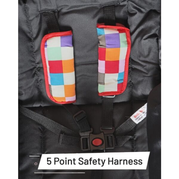 R For Rabbit – Lollipop Lite Stroller (Black Multi) - Image 7