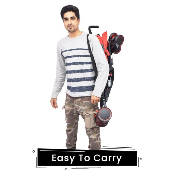 R For Rabbit – Twinkle Twinkle Stroller  (Red Black) - Image 6