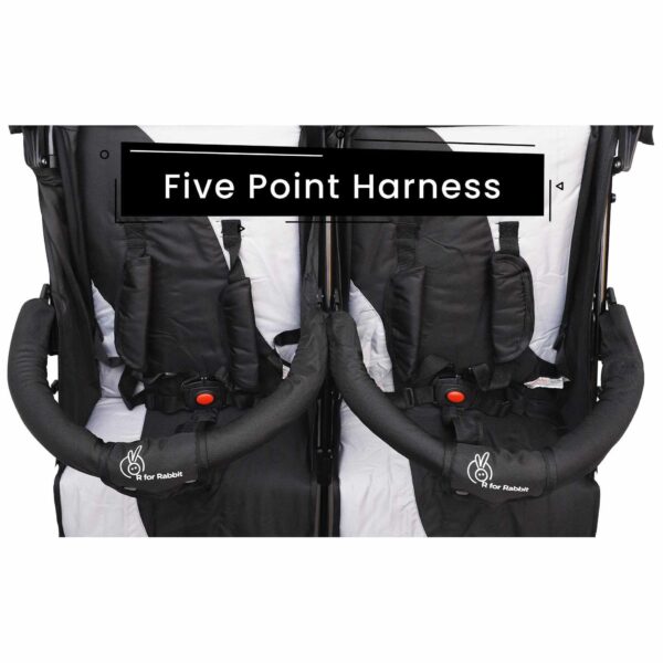 R For Rabbit – Ginny and Johnny Stroller(Black Grey) - Image 5