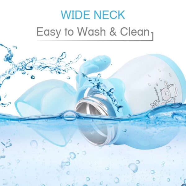 R For Rabbit – Steebo Teddy SS Feeding Bottle 210 ML (Blue) - Image 6