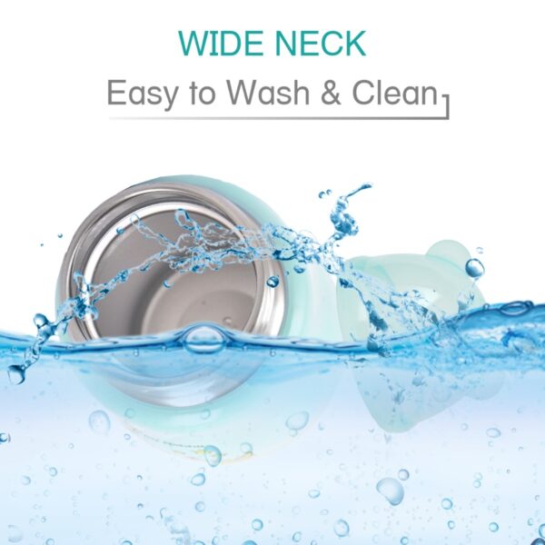 R For Rabbit – Steebo Crecent SS Feeding Bottle 240 ML (Blue) - Image 6