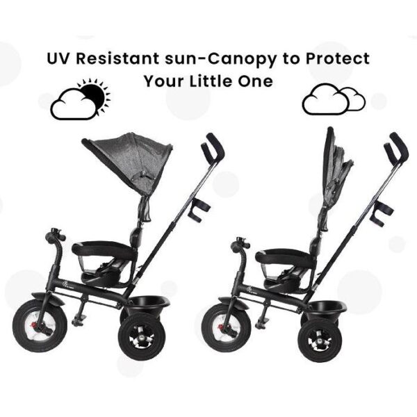 R For Rabbit – Tiny Toes Sportz Tricycle (Grey) - Image 7