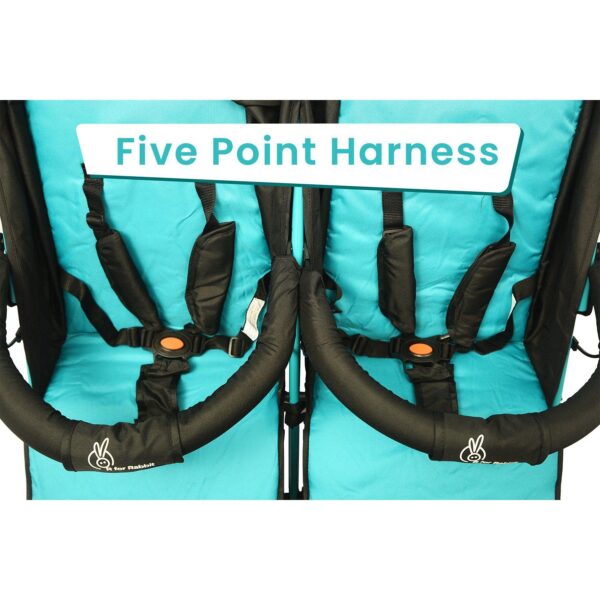 R For Rabbit – Ginny and Johnny Stroller (Blue Black) - Image 5