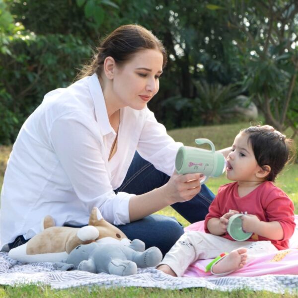 R For Rabbit –  Steebo Giffy SS Feeding Bottle 300 ML (Green) - Image 8