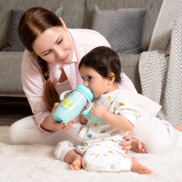 R For Rabbit – Steebo Crecent SS Feeding Bottle 240 ML (Blue) - Image 8