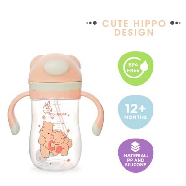 R For Rabbit – Hippo Baby Straw Sipper  (Yellow) - Image 7