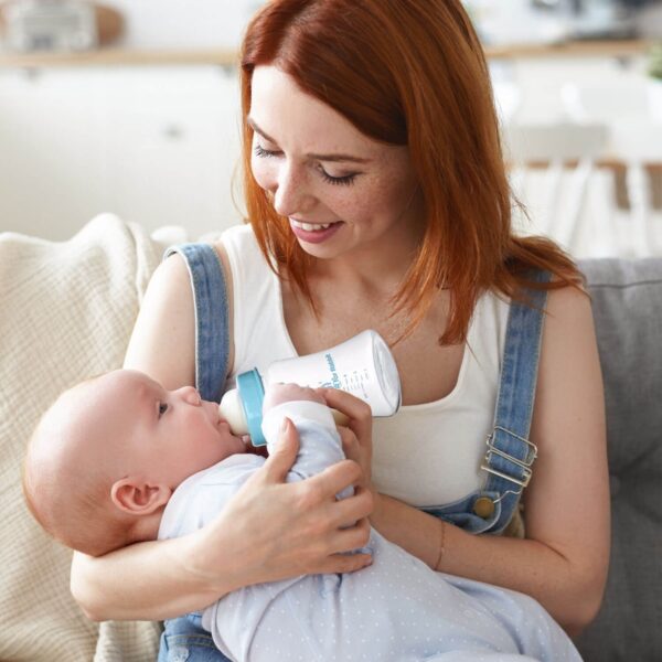 R For Rabbit – Glass Feeding Bottle 250 ml (Lake Blue) - Image 7