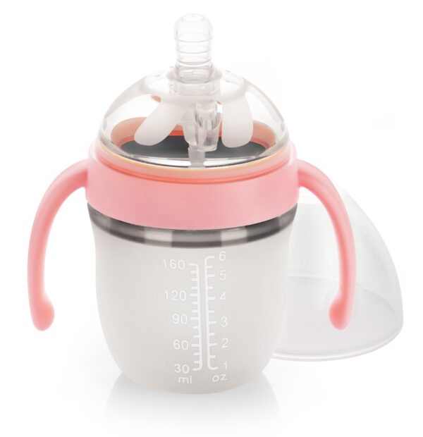 R For Rabbit – First Feed Silicon 160 ml Silicon Feeding Bottle(Pink) - Image 7