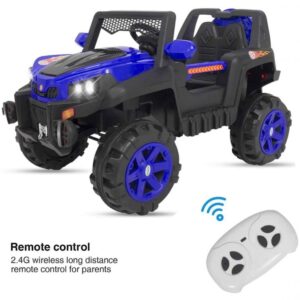 PKQ-6500 Battery Operated Ride on Jeep for Kids 1-6 Years with Safety Belt (Blue)