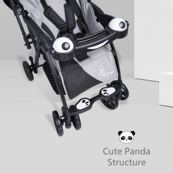 R For Rabbit –Cutie Pie Stroller (Black Grey) - Image 8