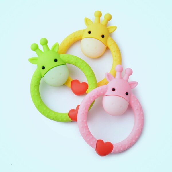 R For Rabbit – Giraffe Teether (Pink) - Image 8