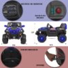 PKQ-6500 Battery Operated Ride on Jeep for Kids 1-6 Years with Safety Belt (Blue) - Image 5