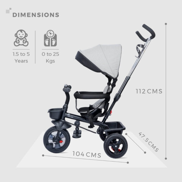 R For Rabbit –Tiny Toes Sportz Ace (Light Grey) - Image 8