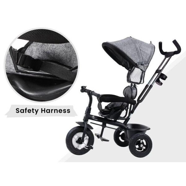 R For Rabbit – Tiny Toes Sportz Tricycle (Grey) - Image 8