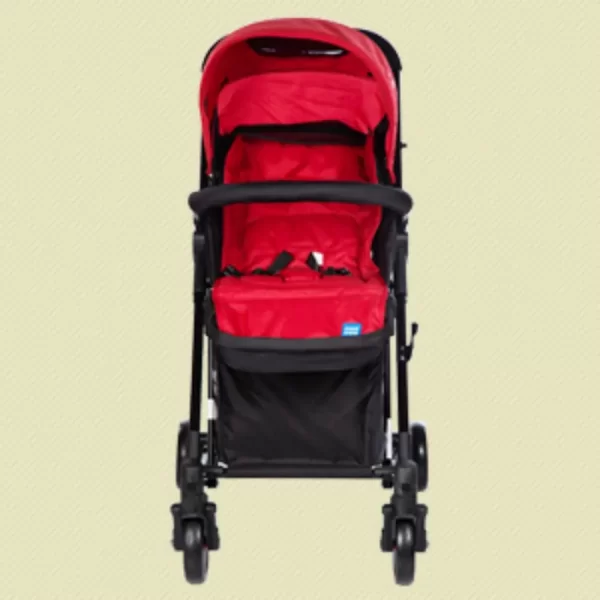 Mee Mee Baby Pram With Rocker And 3 Seating Positions  (red printed) - Image 7