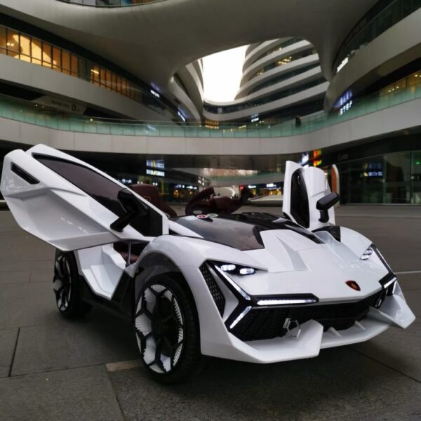 EX NEL603 LAMBORGHINI RIDE ON CAR FOR KIDS (WHITE) - Image 3