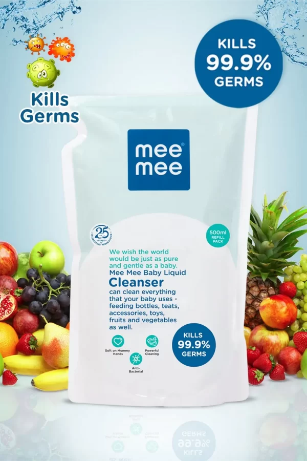 Mee Mee Anti Bacterial Baby Liquid Cleanser (500ml) - Image 2